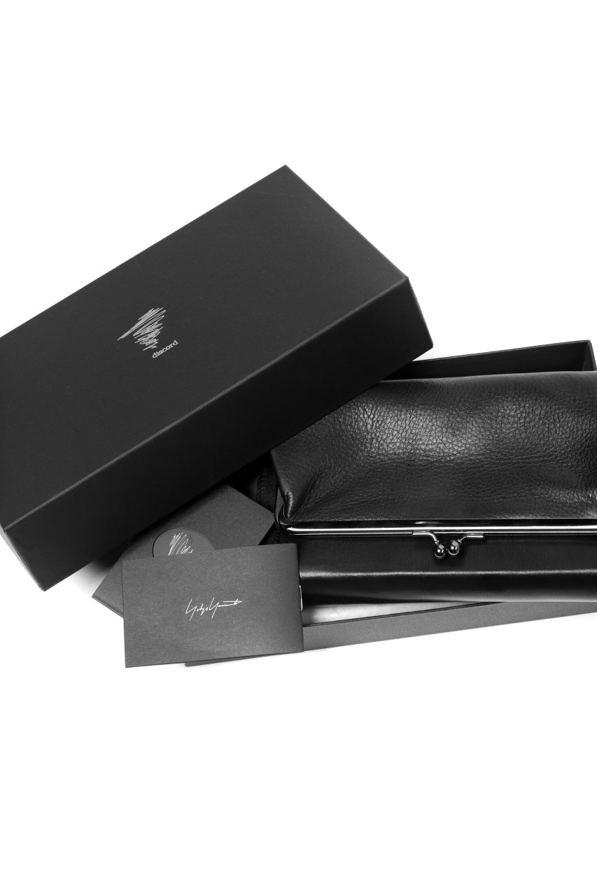 画像をギャラリービューアに読み込む, discord Yohji Yamamoto CLASP ZIP WALLET with SHOULDER STRAP (BLACK)