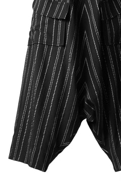 画像をギャラリービューアに読み込む, SOSNOVSKA exclusive LOADED POCKETS PANTS (BLACK × SILVER STRIPE)