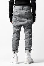 画像をギャラリービューアに読み込む, DEFORMATER.® "SPLASH" SLIM FIT JEANS WITH FLAP DETAIL / VERTICAL DENIM (ASPHALT)