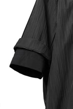 画像をギャラリービューアに読み込む, Y's.... WRINKLE TEXTURE LAYERED H/S SHIRT (BLACK)