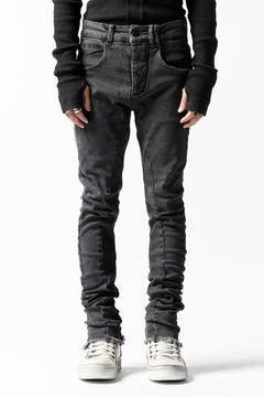 画像をギャラリービューアに読み込む, thomkrom OVER LOCKED SKINNY TROUSERS /  FADE STRETCH DENIM (LIGHT GREY)