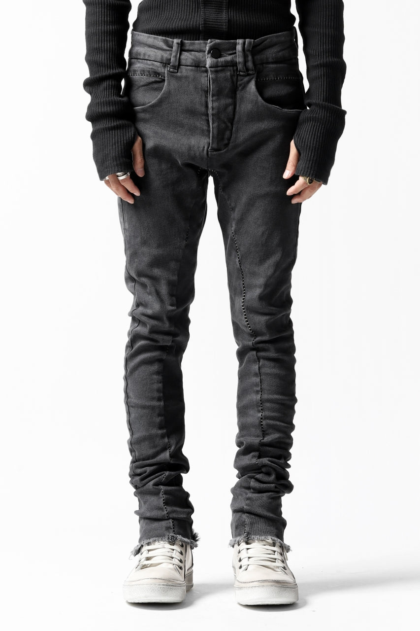画像をギャラリービューアに読み込む, thomkrom OVER LOCKED SKINNY TROUSERS /  FADE STRETCH DENIM (LIGHT GREY)