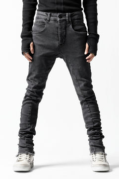 画像をギャラリービューアに読み込む, thomkrom OVER LOCKED SKINNY TROUSERS /  FADE STRETCH DENIM (LIGHT GREY)