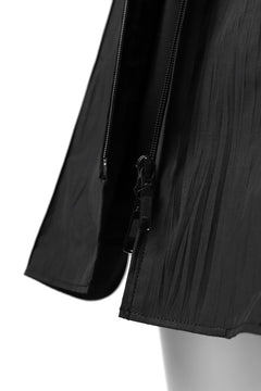 画像をギャラリービューアに読み込む, Y's.... WRINKLE TEXTURE LAYERED H/S SHIRT (BLACK)