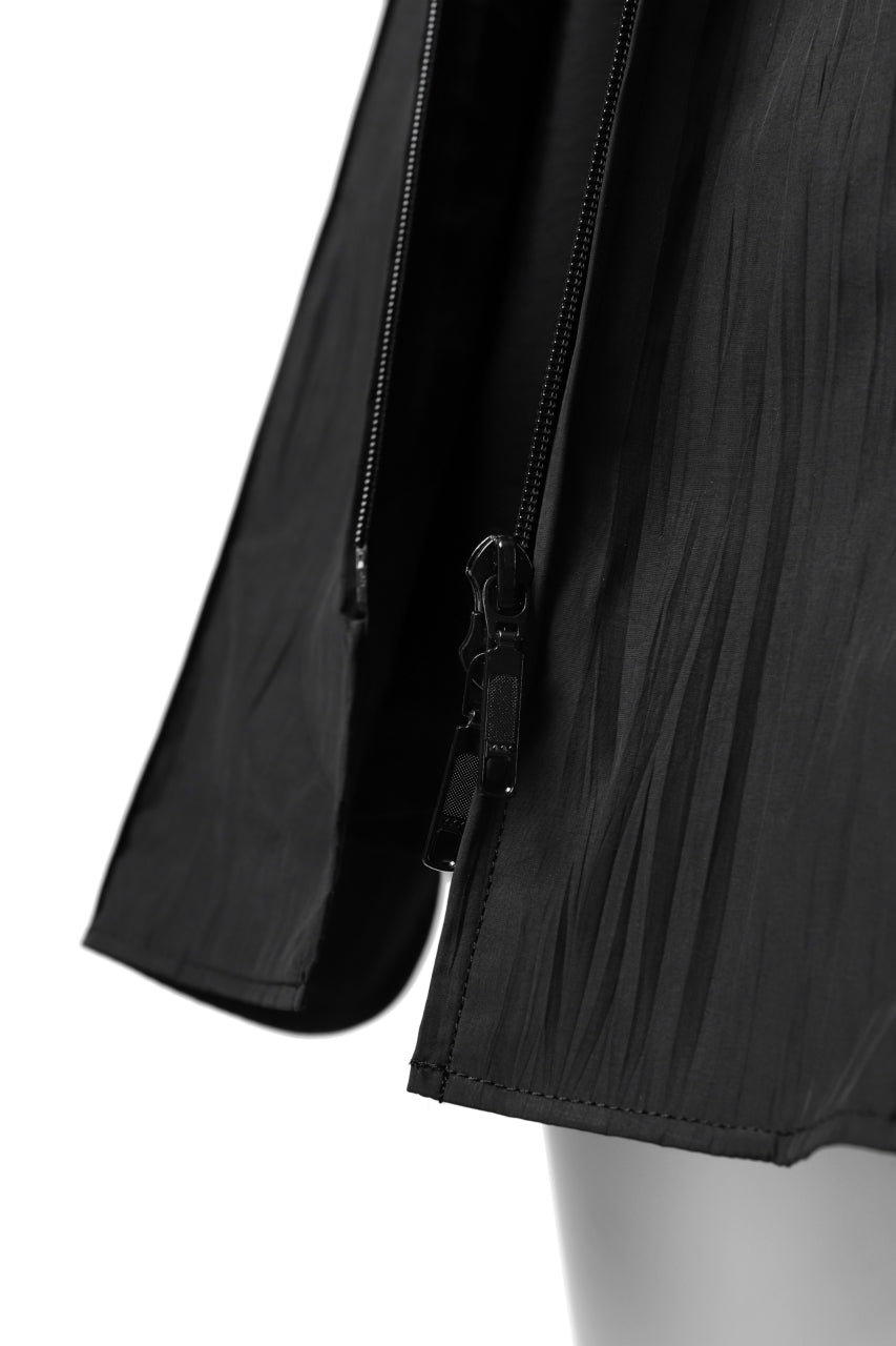 画像をギャラリービューアに読み込む, Y's.... WRINKLE TEXTURE LAYERED H/S SHIRT (BLACK)