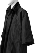 画像をギャラリービューアに読み込む, Y's.... WRINKLE TEXTURE LAYERED H/S SHIRT (BLACK)