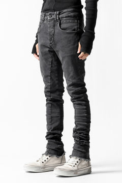 画像をギャラリービューアに読み込む, thomkrom OVER LOCKED SKINNY TROUSERS /  FADE STRETCH DENIM (LIGHT GREY)