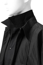 画像をギャラリービューアに読み込む, Y's.... WRINKLE TEXTURE LAYERED H/S SHIRT (BLACK)
