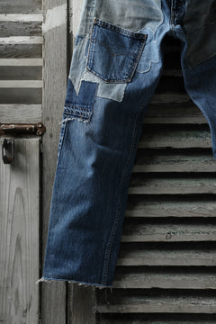 画像をギャラリービューアに読み込む, CHANGES VINTAGE REMAKE DENIM STRAIGHT PANTS / RARE DENIM (INDIGO #A)