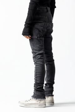 画像をギャラリービューアに読み込む, thomkrom OVER LOCKED SKINNY TROUSERS /  FADE STRETCH DENIM (LIGHT GREY)