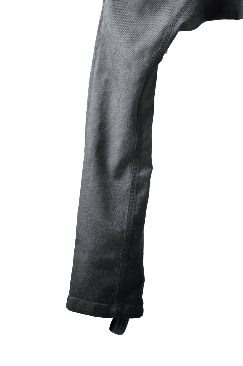画像をギャラリービューアに読み込む, 11 BY BORIS BIDJAN SABERI LOW-DROPPED CROTCH BAGGY PANT "P4C-F-1481" (STRETCH DENIM / DIRTY GREY)