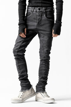 画像をギャラリービューアに読み込む, thomkrom OVER LOCKED SKINNY TROUSERS /  FADE STRETCH DENIM (LIGHT GREY)
