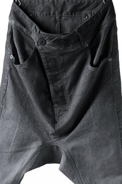 画像をギャラリービューアに読み込む, 11 BY BORIS BIDJAN SABERI LOW-DROPPED CROTCH BAGGY PANT &quot;P4C-F-1481&quot; (STRETCH DENIM / DIRTY GREY)