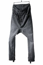 画像をギャラリービューアに読み込む, 11 BY BORIS BIDJAN SABERI LOW-DROPPED CROTCH BAGGY PANT "P4C-F-1481" (STRETCH DENIM / DIRTY GREY)