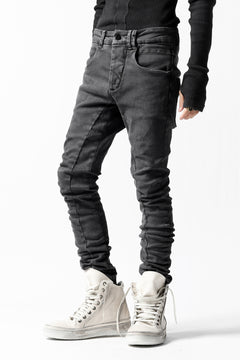 画像をギャラリービューアに読み込む, thomkrom OVER LOCKED SKINNY TROUSERS /  FADE STRETCH DENIM (LIGHT GREY)