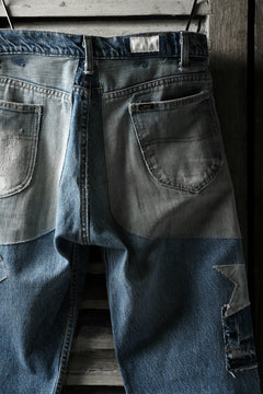 画像をギャラリービューアに読み込む, CHANGES VINTAGE REMAKE DENIM STRAIGHT PANTS / RARE DENIM (INDIGO #A)