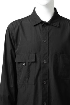 画像をギャラリービューアに読み込む, Y's LOOSEY WORK SHIRT / AIR-TUMBLED COTTON (BLACK)