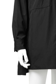 画像をギャラリービューアに読み込む, Y's LOOSEY WORK SHIRT / AIR-TUMBLED COTTON (BLACK)