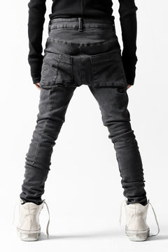 画像をギャラリービューアに読み込む, thomkrom OVER LOCKED SKINNY TROUSERS /  FADE STRETCH DENIM (LIGHT GREY)