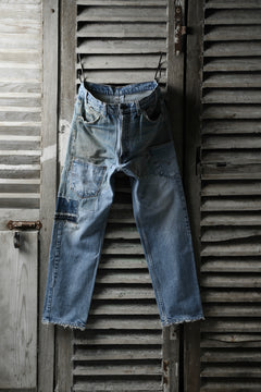 画像をギャラリービューアに読み込む, CHANGES VINTAGE REMAKE DENIM STRAIGHT PANTS / RARE DENIM (INDIGO #B)