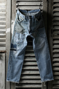 画像をギャラリービューアに読み込む, CHANGES VINTAGE REMAKE DENIM STRAIGHT PANTS / RARE DENIM (INDIGO #B)