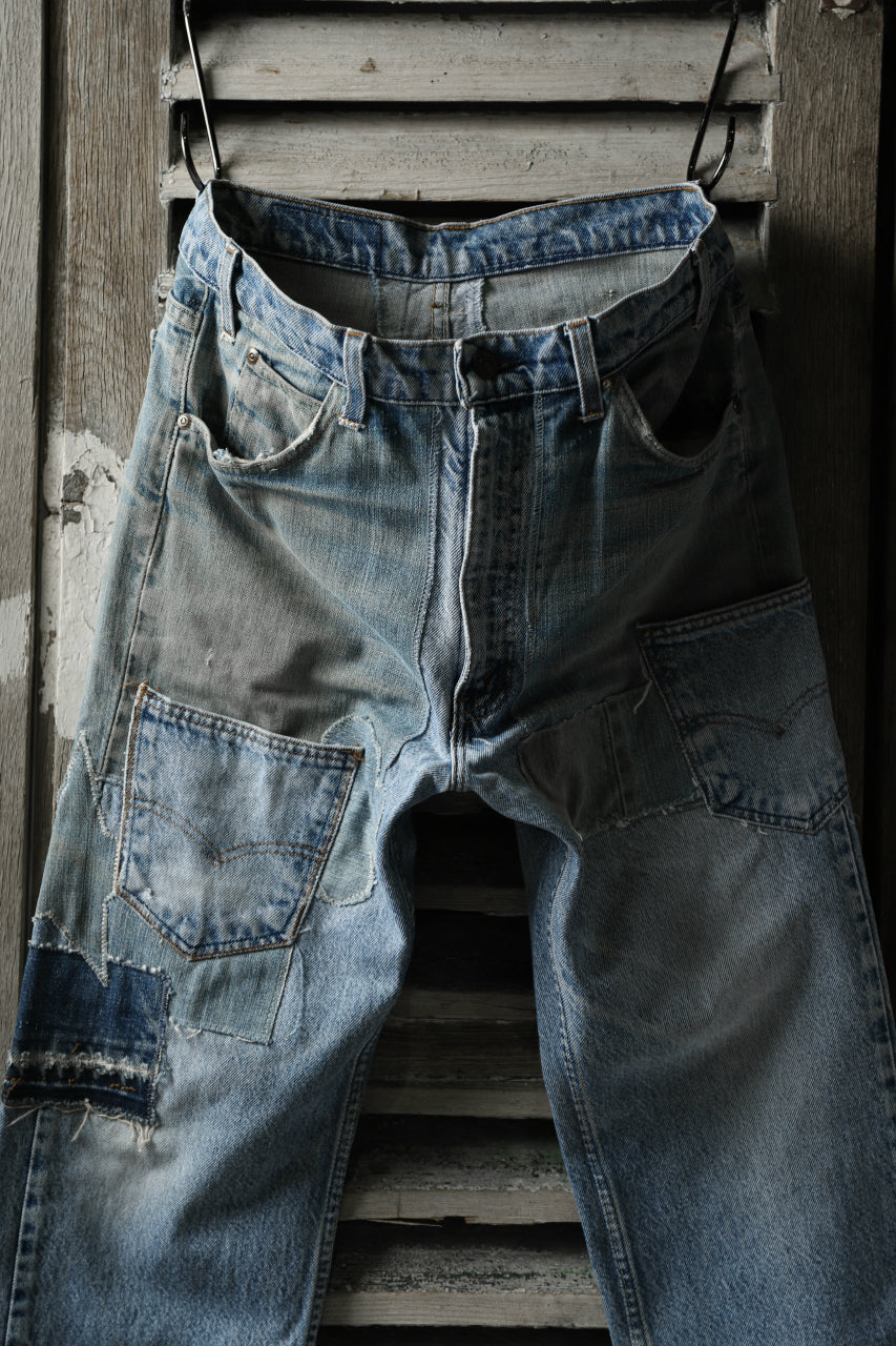 画像をギャラリービューアに読み込む, CHANGES VINTAGE REMAKE DENIM STRAIGHT PANTS / RARE DENIM (INDIGO #B)