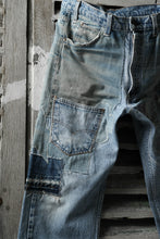 画像をギャラリービューアに読み込む, CHANGES VINTAGE REMAKE DENIM STRAIGHT PANTS / RARE DENIM (INDIGO #B)