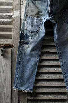 画像をギャラリービューアに読み込む, CHANGES VINTAGE REMAKE DENIM STRAIGHT PANTS / RARE DENIM (INDIGO #B)
