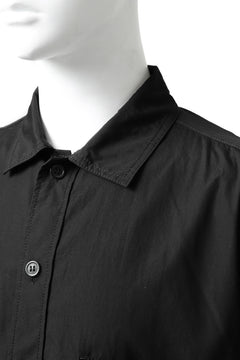 画像をギャラリービューアに読み込む, Y's LOOSEY WORK SHIRT / AIR-TUMBLED COTTON (BLACK)