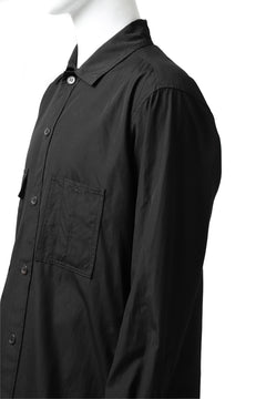 画像をギャラリービューアに読み込む, Y's LOOSEY WORK SHIRT / AIR-TUMBLED COTTON (BLACK)