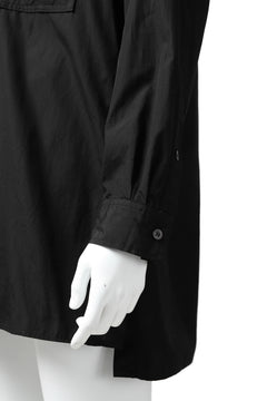 画像をギャラリービューアに読み込む, Y's LOOSEY WORK SHIRT / AIR-TUMBLED COTTON (BLACK)