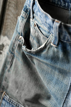 画像をギャラリービューアに読み込む, CHANGES VINTAGE REMAKE DENIM STRAIGHT PANTS / RARE DENIM (INDIGO #B)