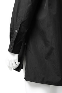画像をギャラリービューアに読み込む, Y's LOOSEY WORK SHIRT / AIR-TUMBLED COTTON (BLACK)