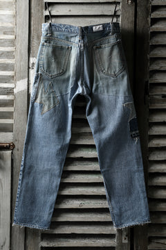 画像をギャラリービューアに読み込む, CHANGES VINTAGE REMAKE DENIM STRAIGHT PANTS / RARE DENIM (INDIGO #B)