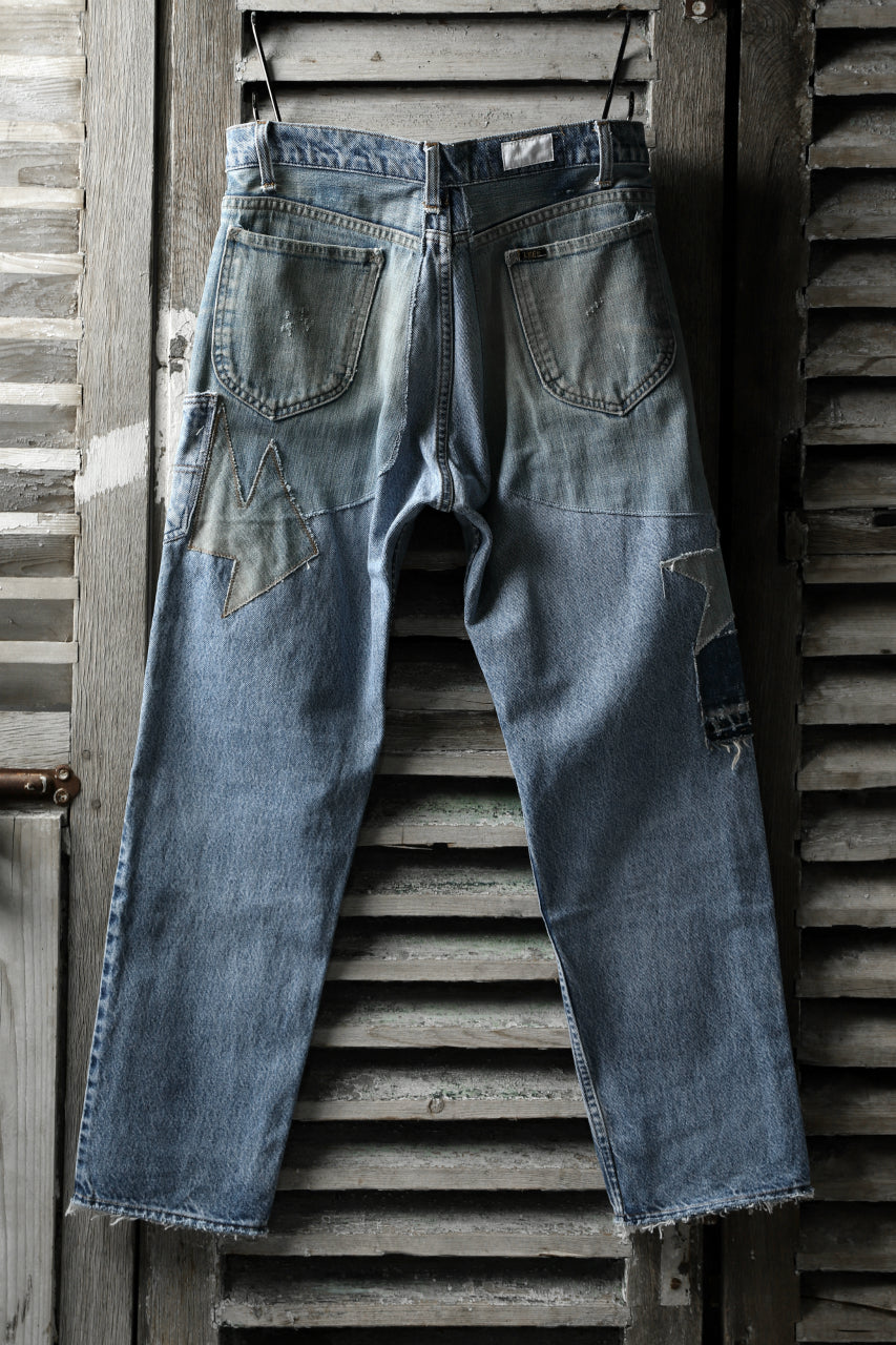 画像をギャラリービューアに読み込む, CHANGES VINTAGE REMAKE DENIM STRAIGHT PANTS / RARE DENIM (INDIGO #B)