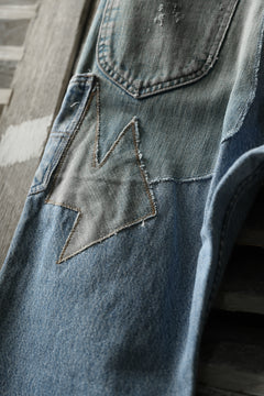 画像をギャラリービューアに読み込む, CHANGES VINTAGE REMAKE DENIM STRAIGHT PANTS / RARE DENIM (INDIGO #B)