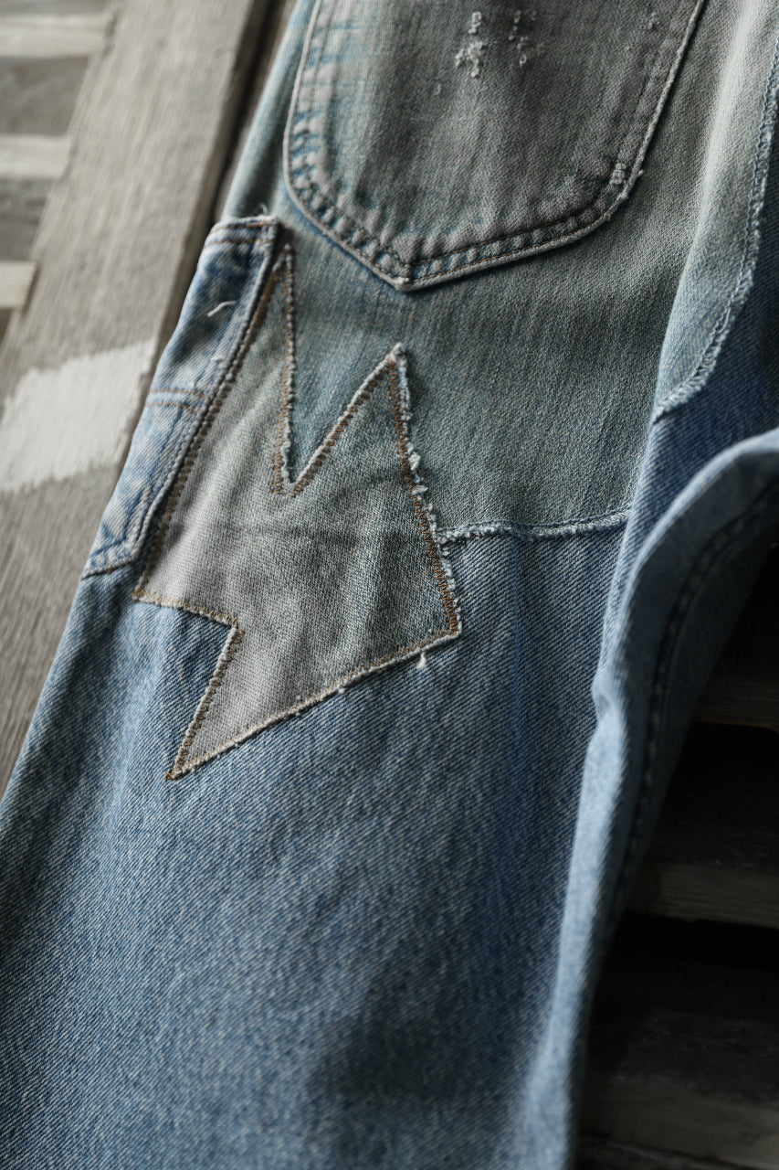 画像をギャラリービューアに読み込む, CHANGES VINTAGE REMAKE DENIM STRAIGHT PANTS / RARE DENIM (INDIGO #B)