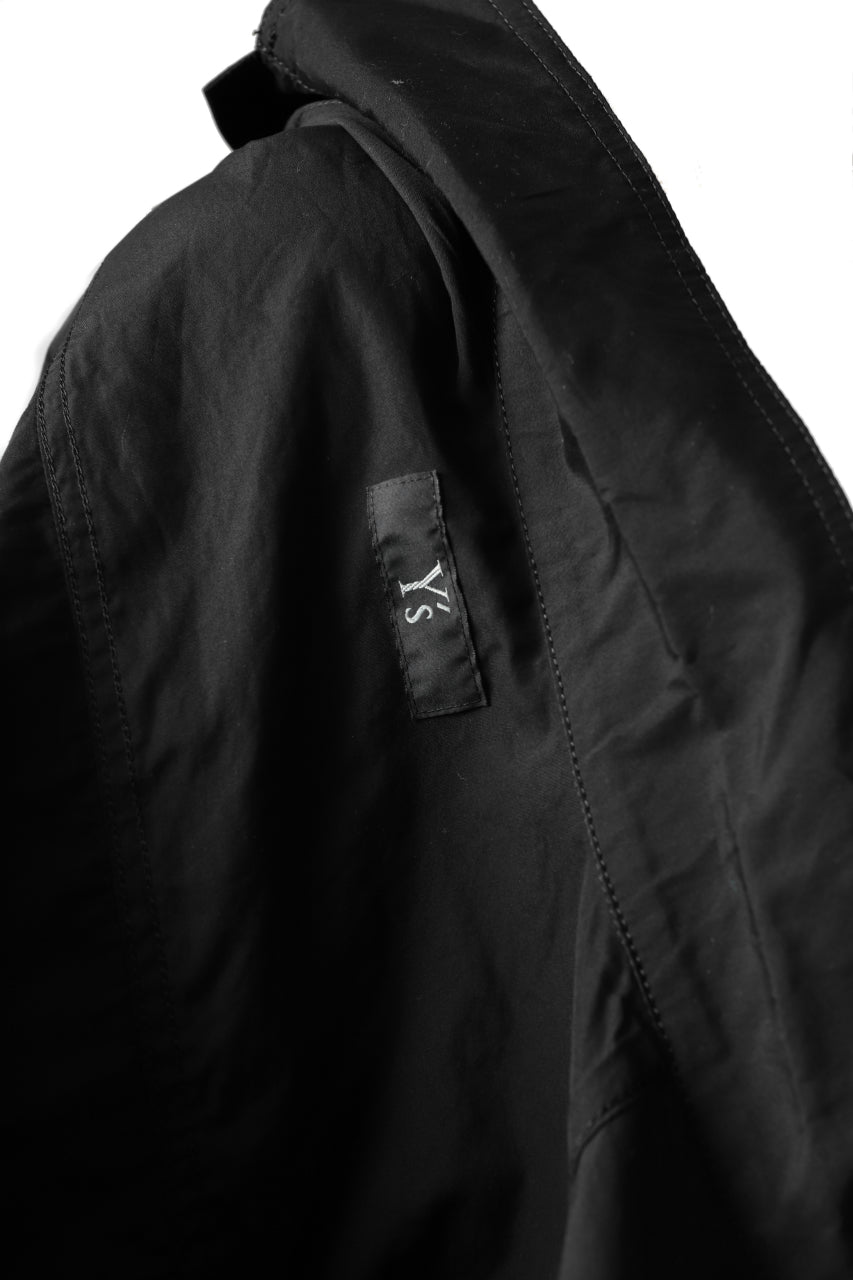 画像をギャラリービューアに読み込む, Y's LOOSEY WORK SHIRT / AIR-TUMBLED COTTON (BLACK)