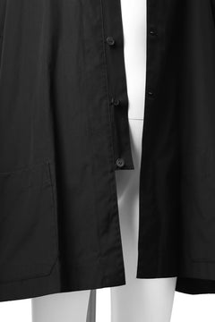 画像をギャラリービューアに読み込む, Y's BANG ON! No.120 CUFF ST CHINA SHIRT / AIR-TUMBLED COTTON (BLACK)