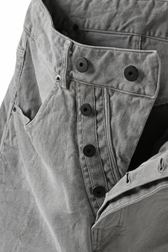 画像をギャラリービューアに読み込む, 11 BY BORIS BIDJAN SABERI LOW-DROPPED CROTCH BAGGY PANT "P4C-F-1481" (STRETCH DENIM / ICE GREY)