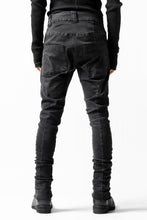 画像をギャラリービューアに読み込む, thomkrom OVER LOCKED SKINNY TROUSERS /  HYPER STRETCH DENIM (BLACK)