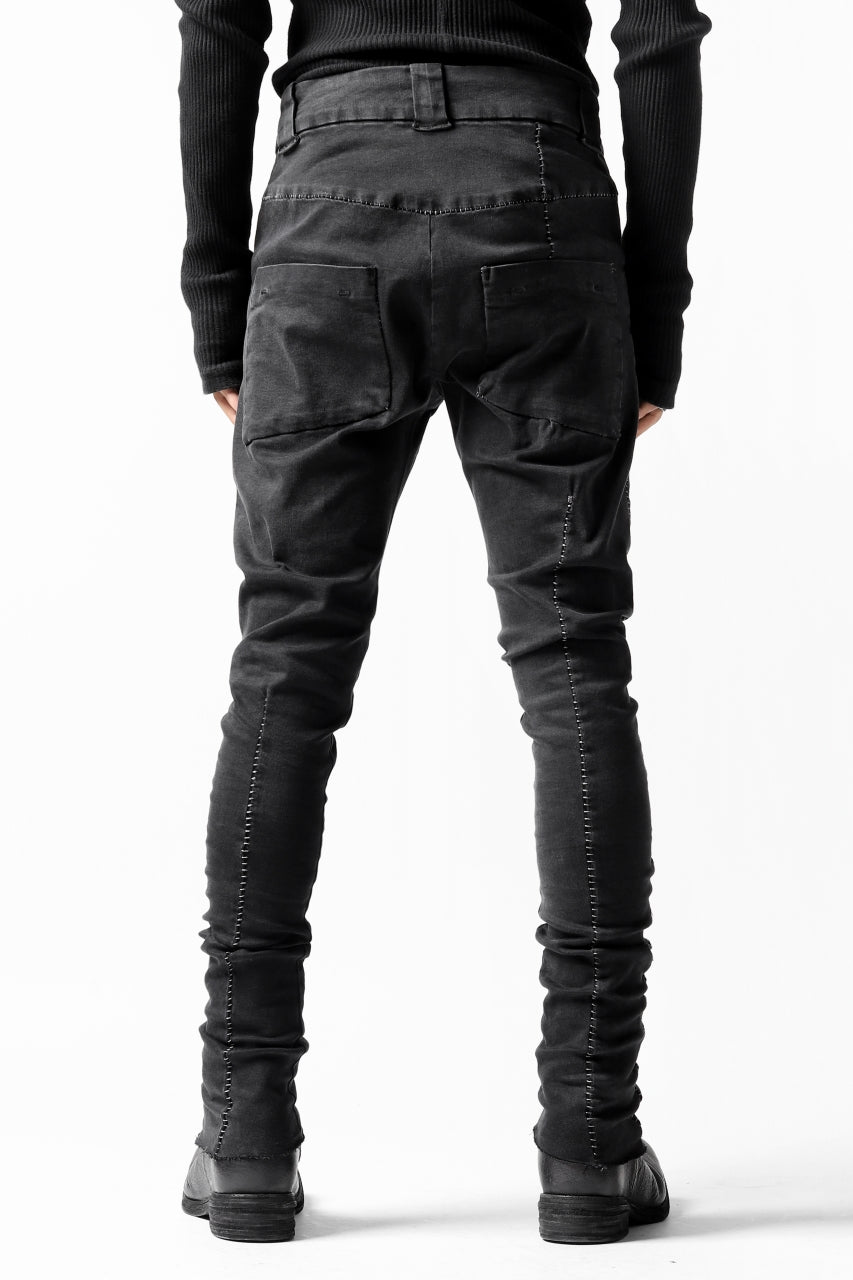 画像をギャラリービューアに読み込む, thomkrom OVER LOCKED SKINNY TROUSERS /  HYPER STRETCH DENIM (BLACK)