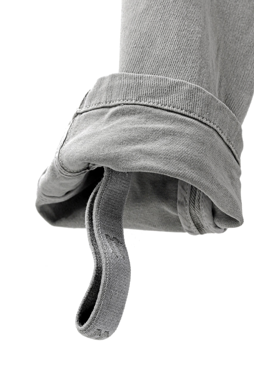 画像をギャラリービューアに読み込む, 11 BY BORIS BIDJAN SABERI LOW-DROPPED CROTCH BAGGY PANT "P4C-F-1481" (STRETCH DENIM / ICE GREY)