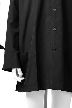 画像をギャラリービューアに読み込む, Y's BANG ON! No.120 CUFF ST CHINA SHIRT / AIR-TUMBLED COTTON (BLACK)