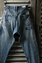 画像をギャラリービューアに読み込む, CHANGES VINTAGE REMAKE PATCHWORK DENIM TAPERED PANTS / VINTAGE DENIM (INDIGO #A)