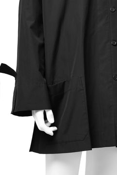 画像をギャラリービューアに読み込む, Y's BANG ON! No.120 CUFF ST CHINA SHIRT / AIR-TUMBLED COTTON (BLACK)