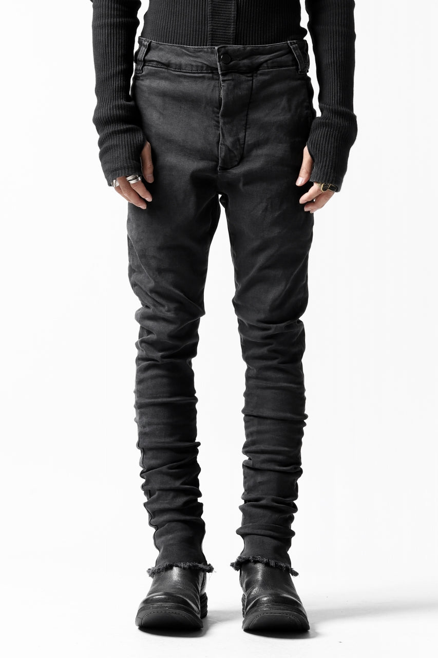 画像をギャラリービューアに読み込む, thomkrom OVER LOCKED SKINNY TROUSERS /  HYPER STRETCH DENIM (DARK GREY)