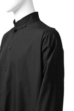 画像をギャラリービューアに読み込む, Y's BANG ON! No.120 CUFF ST CHINA SHIRT / AIR-TUMBLED COTTON (BLACK)