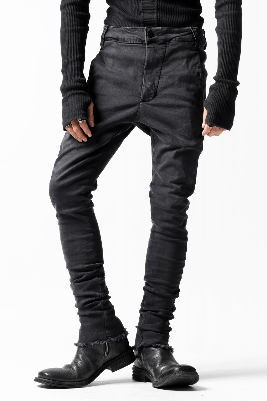 画像をギャラリービューアに読み込む, thomkrom OVER LOCKED SKINNY TROUSERS /  HYPER STRETCH DENIM (DARK GREY)