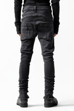 画像をギャラリービューアに読み込む, thomkrom OVER LOCKED SKINNY TROUSERS /  HYPER STRETCH DENIM (DARK GREY)